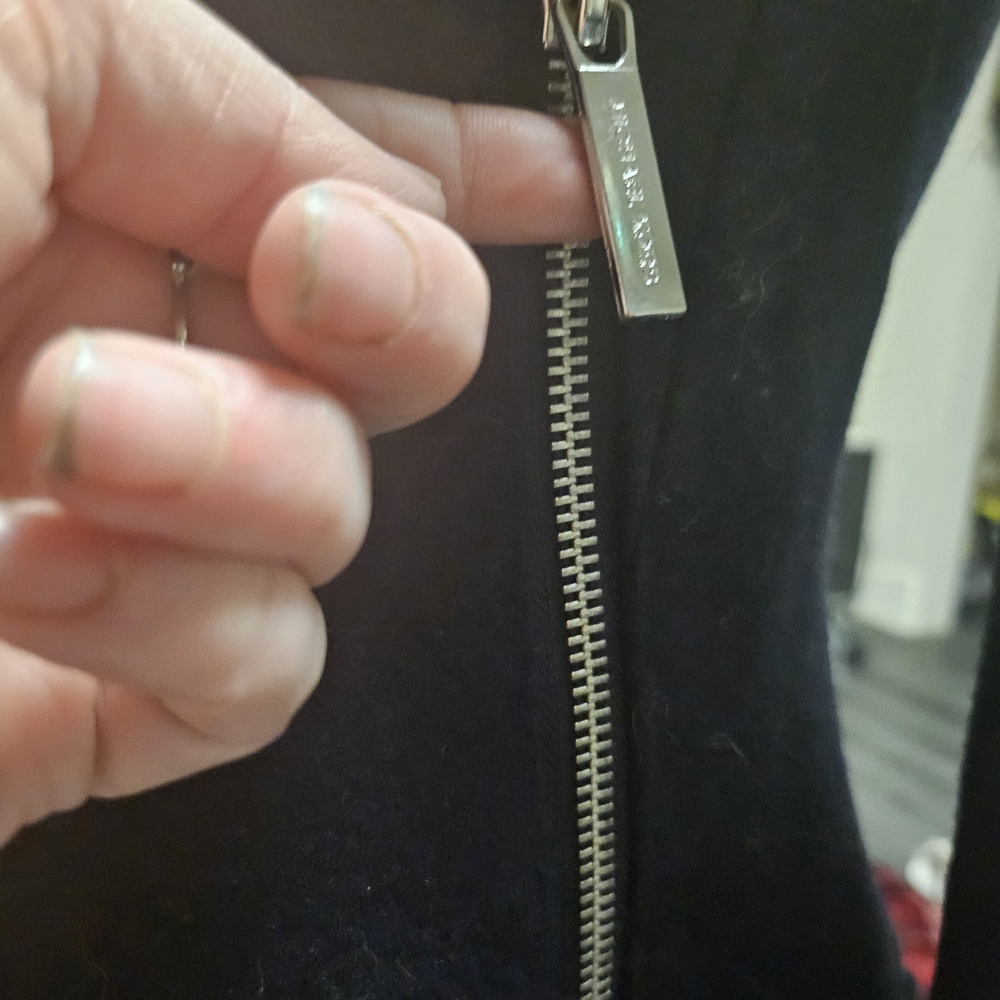 Michael Kors Dark Blue Toggle Trench Coat - Picture 7 of 8